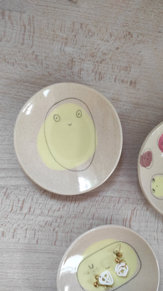 Coupelle visage jaune