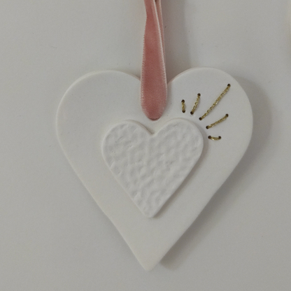 Coeur brodé PM