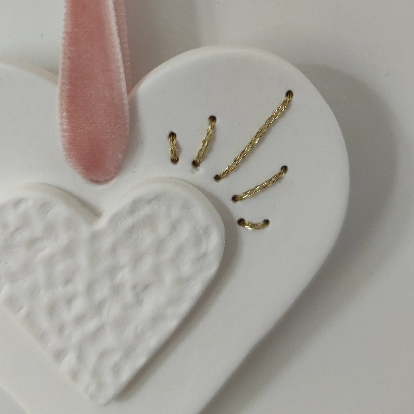 Coeur brodé PM