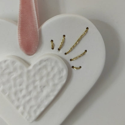 Coeur brodé PM