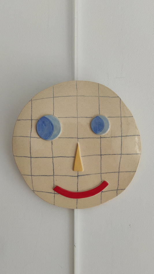 Portrait à carreaux