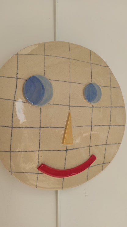 Portrait à carreaux