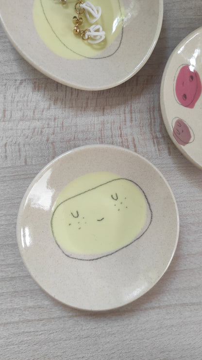 Coupelle visage jaune