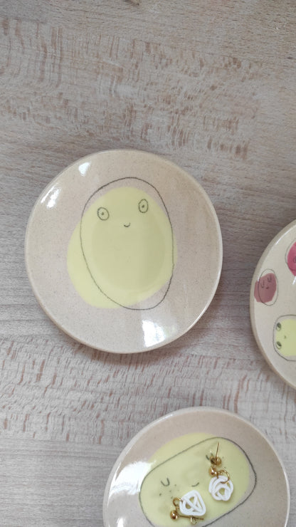 Coupelle visage jaune